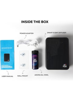 Dr Scent عبوة كومبو - ماكينة توزيع رائحة الزيوت العطرية الذكية (أسود) مع موزع زيت عطري - العنوان (170 مل)  - Image 3