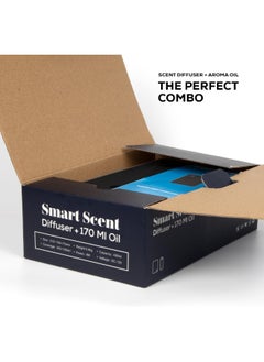 Dr Scent عبوة كومبو - ماكينة توزيع رائحة الزيوت العطرية الذكية (أسود) مع موزع زيت عطري - العنوان (170 مل)  - Image 2