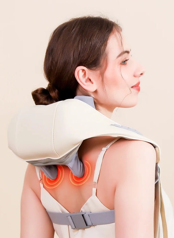 Bukela Neck and Shoulder Massager, Wireless Electric Air Compress Kneading Multifunctional Back Massager, Shawl Massaging Muscle Relaxing, Cordless Neck Massager for Pain Relief Deep Tissue - Image 2