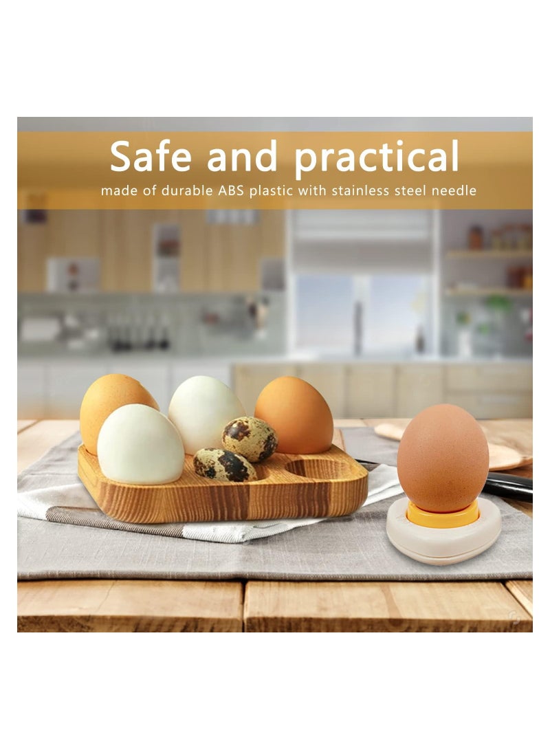 SYOSI 2Pcs Egg Piercer for Raw Eggs with Magnetic Base and Safety Lock Hard Boiled Egg Peeler Egg Pricker to Get a Good Hard Boiled Egg Easy Egg Peeler Kitchen Gadget - Image 4