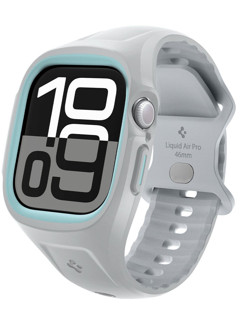 Spigen Liquid Air Pro for Apple Watch Series 10 (46mm) Case with Band Strap - Gray  - Image 1