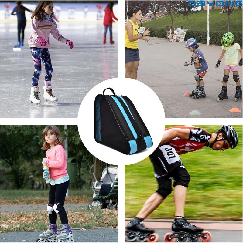 DAYONG Roller Skate Bags, Oxford Cloth Ice Inline Skates Bag with Adjustable Shoulder Strap for Kids and Adult, Large Capacity Skate Bag for Skates Shoes, Helmet Other Skate Accessories. - Image 5