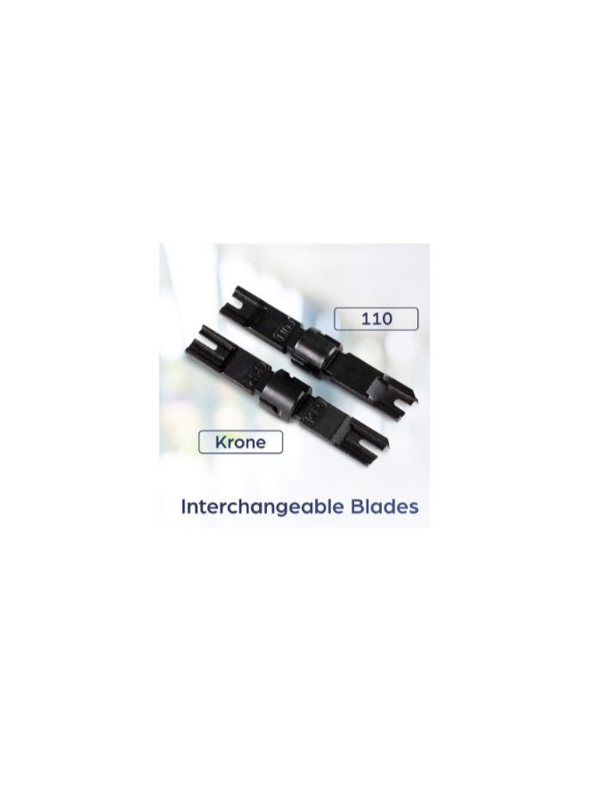 Trendnet - Punch Down Tool With 110 And Krone Blade Insert And Cut Terminations In One Operation Precision Blades Are Interchangeable And Reversible Network Punch Tool Grey TCPDT - Image 1