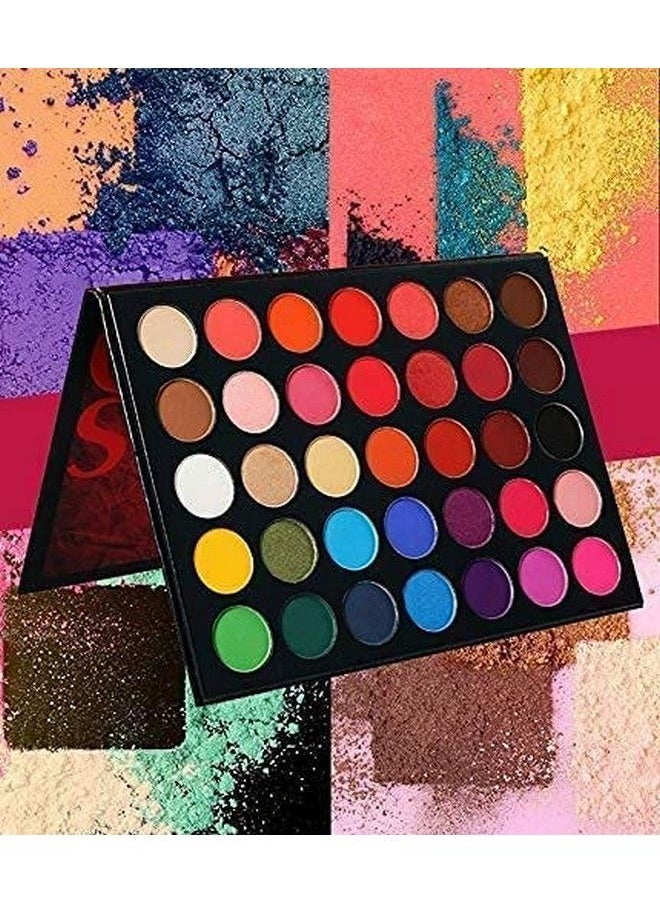 SKINPLUS Eyeshadow Palette 35 Color Makeup Palette Highlighters Eye Make Up High Pigmented Professional Mattes And Shimmers  - Image 1