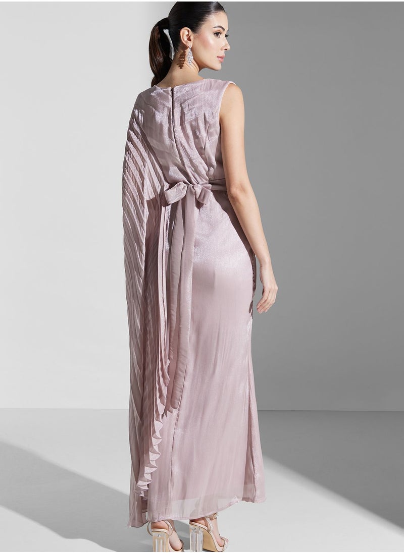 Iyra Plisse Wrap Dress  - Image 2