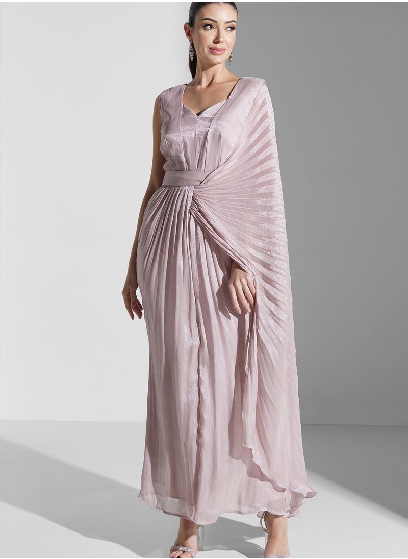 Iyra Plisse Wrap Dress  - Image 1
