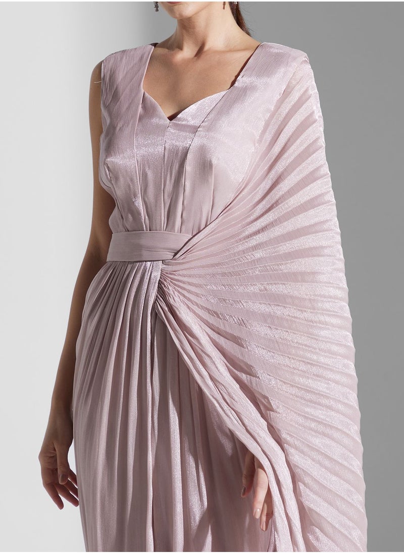 Iyra Plisse Wrap Dress  - Image 3