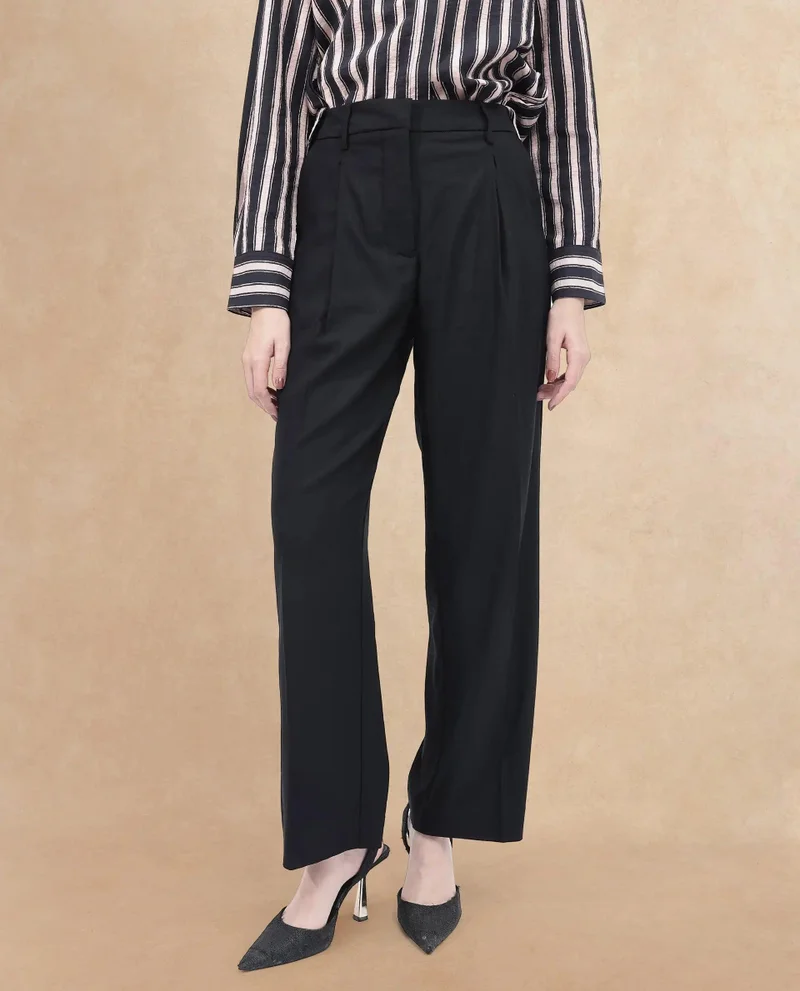 Rareism Women's Straight Ankle Length Trouser