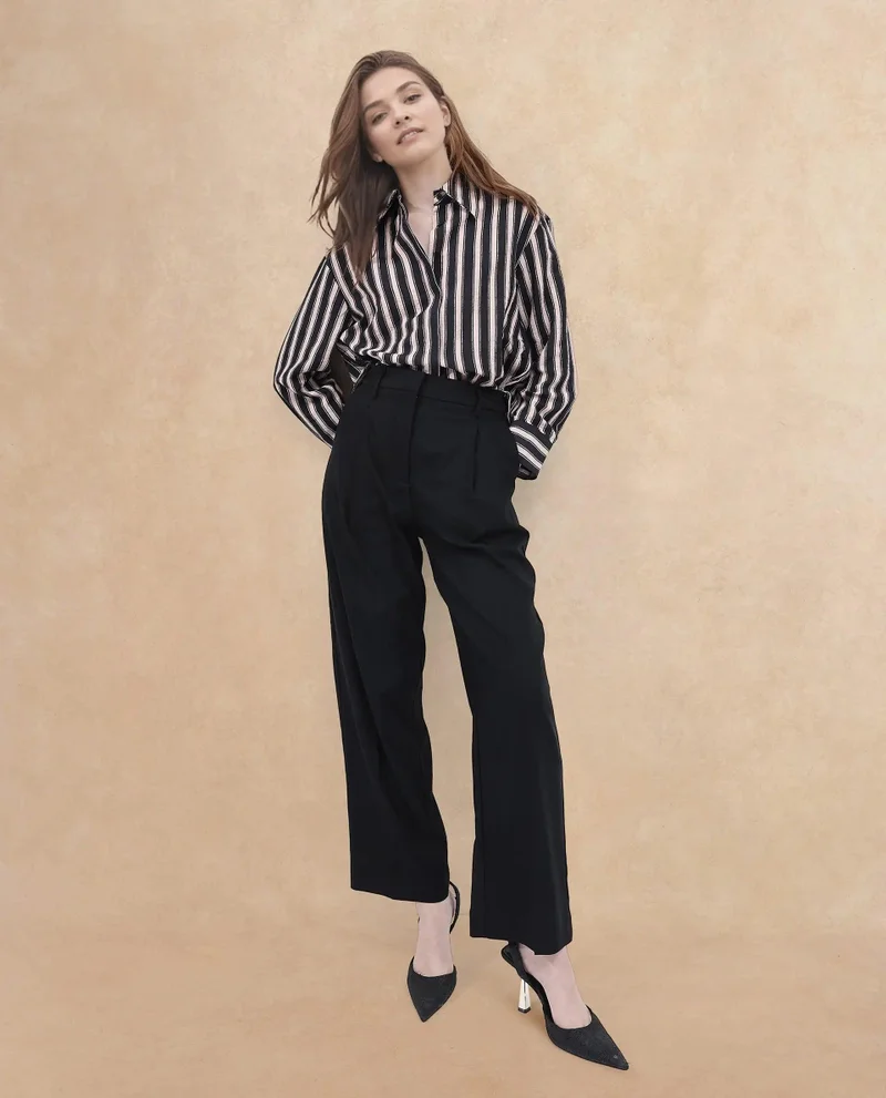 Rareism Women's Straight Ankle Length Trouser