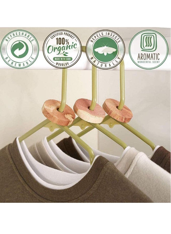 Generic Cedar Wood Moth Repellent, 100% Natural Anti Blocks Clothes Protection, Storage Accessories Rings Wardrobes u0026 Drawers Freshener, Chemical-Free  - Image 2