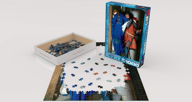 EuroGraphics Meeting Turret Stairs by Frederick William Burton 1000 Piece Jigsaw Puzzle - Image 3