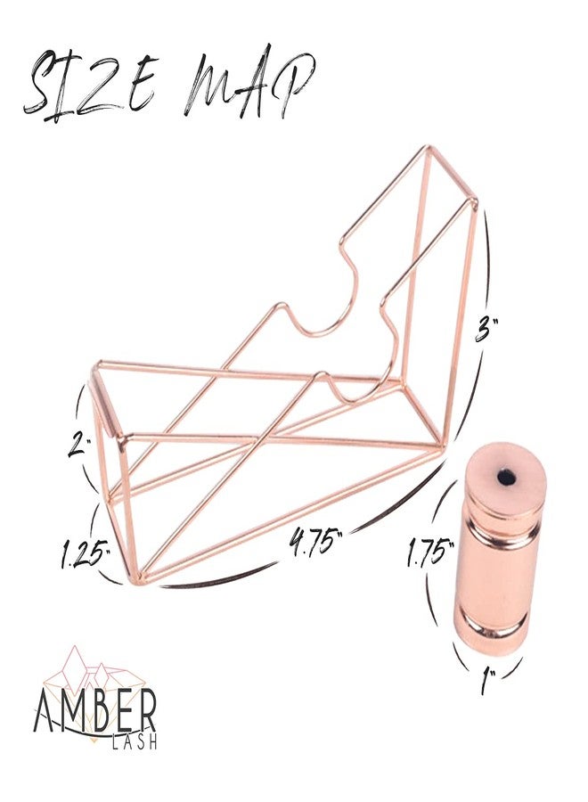 Amber Lash Rose Gold Metal Wire Tape Dispenser Tape Cutter for Eyelash Extensions and Beauty Spa, Luxury Looking Tape Holder - Image 5