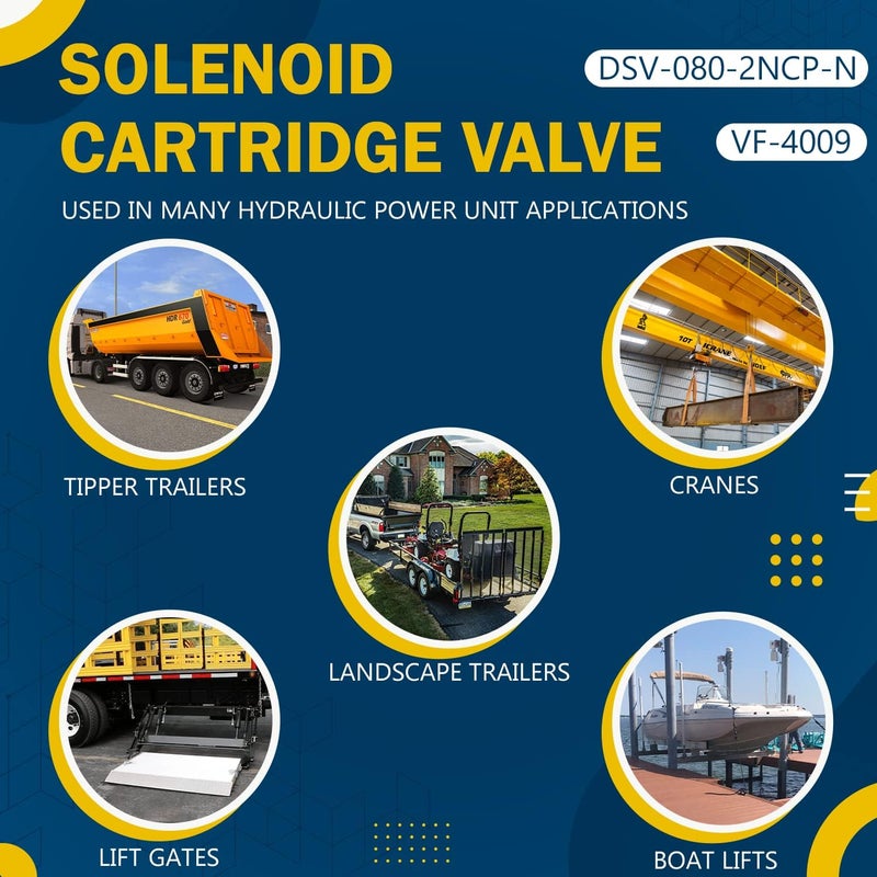bonbo DSV-080-2NCP-N Solenoid Cartridge Valve - Normally-Closed, Two-Way, Two-Position, Pilot-Operated - Image 2