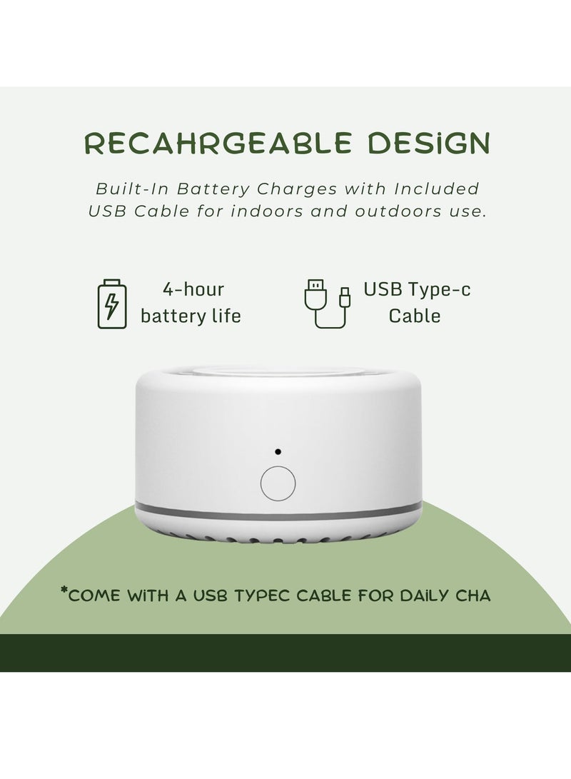 سيوسي مبيد البعوض الإلكتروني، طارد الحشرات الداخلي والخارجي، منطقة خالية من البعوض بطول 30 قدمًا، جهاز طارد البعوض قابل لإعادة الشحن - Image 4