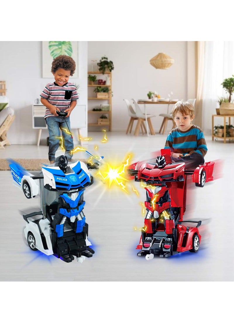 AL RAID 2 in 1 Remote Control Car with Lights and 360° Rotation, RC Cars with Cool Appearance and One-click Deformation, 1:18 Scale Transforming Car Toy, Made of Sturdy Safe ABS Materials - Image 4