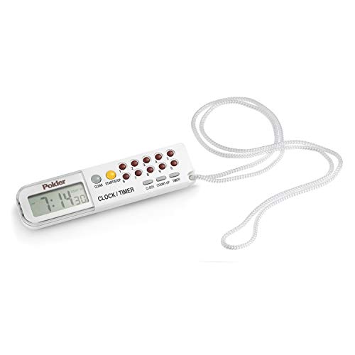 Polder Combination Clock, Timer and Stopwatch with Large, Easy-to-Read Digital Display, White - Image 4