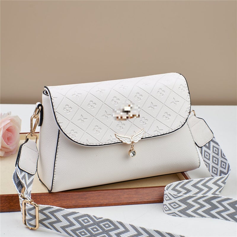 New Style Small Square Bag Simple Atmospheric Handbag Niche All-Match Single-Shoulder Crossbody Bag Texted Western Style Daffy Bag - Image 2