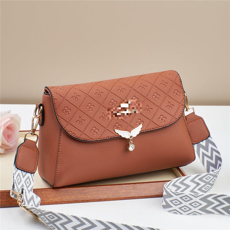 New Style Small Square Bag Simple Atmospheric Handbag Niche All-Match Single-Shoulder Crossbody Bag Texted Western Style Daffy Bag - Image 4