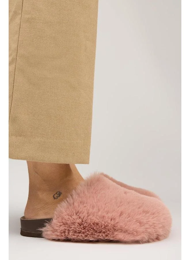 Gaye Women's Plush Plain Powder Slipper.