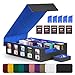 Kabinka Trading Card Storage Box with Commander Display 5Row Deck Case with Removable Lid 3900 Card Deck Box for MTG TCG Sports Card 5 Top Loaders 5 Stoppers 48 Dividers1 Dice Tray Black Blue - Image 3