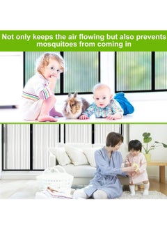 Rock Pow Magnetic Fly Screen Door Heavy-Duty Anti Mosquito Mesh No Gap Super Quiet No Drilling Washable Mesh Keep Fresh Air in & Bugs Out Balcony Sliding Living Room Children's Room 100 * 210cm  - Image 5