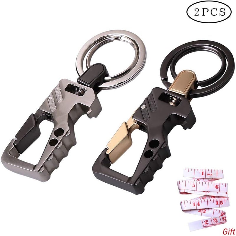nuoshen 2 Pcs Metal Keychain with Bottle Opener for Men - Image 2