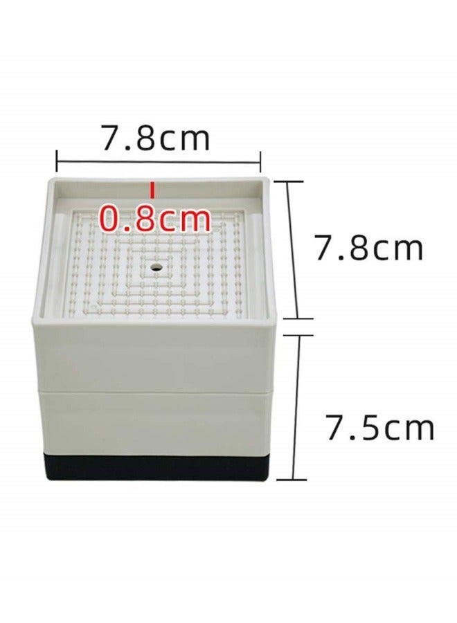 GGEROU 4Pcs Bed Foot Booster,Furniture Risers,Sofa Floor Protector,Adjustable Furniture Bed Lift Duty,Furniture Legs Lifters,Couch Lifts for Sofa Supports, Apricot - Image 2