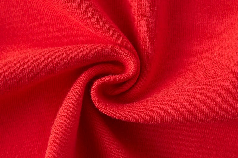 Winging Day Toddler Kids Girls Boys Soft Comfy Cotton Thermal Underwear Set Solid Color Red Valentine's Day Sleepwear Pajamas Pjs 2pcs size 2T - Image 2