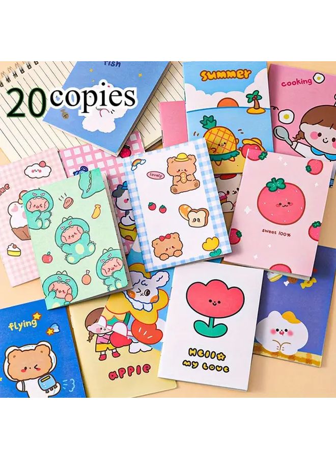 Mini Cartoon Notebooks 10 Books 16 Pages Student Reward Supplies School Teacher Gifts - Image 1