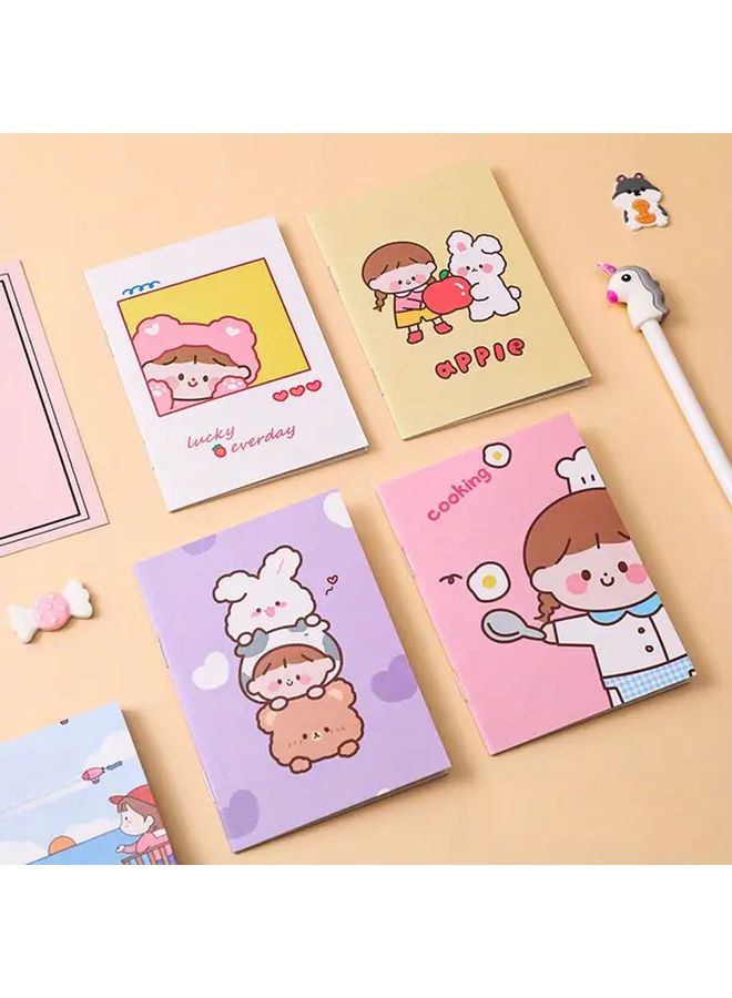 Mini Cartoon Notebooks 10 Books 16 Pages Student Reward Supplies School Teacher Gifts - Image 5