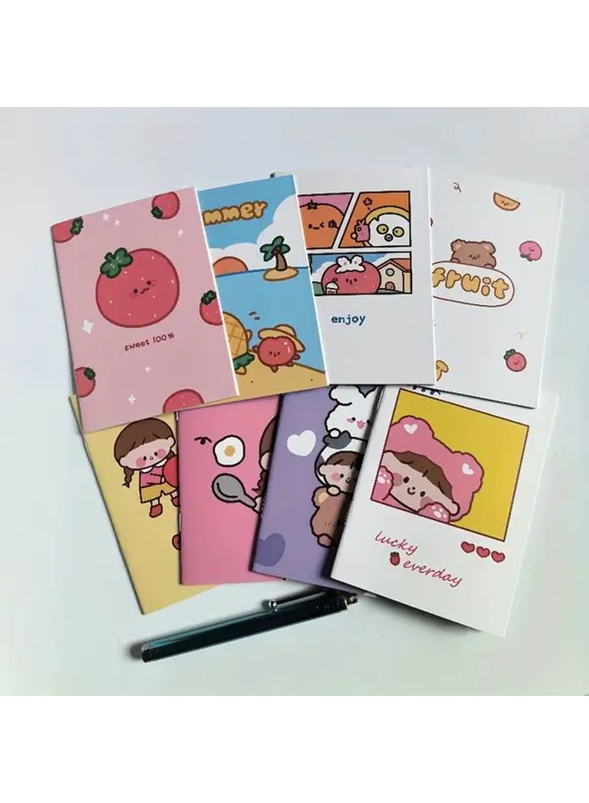 Mini Cartoon Notebooks 10 Books 16 Pages Student Reward Supplies School Teacher Gifts - Image 4