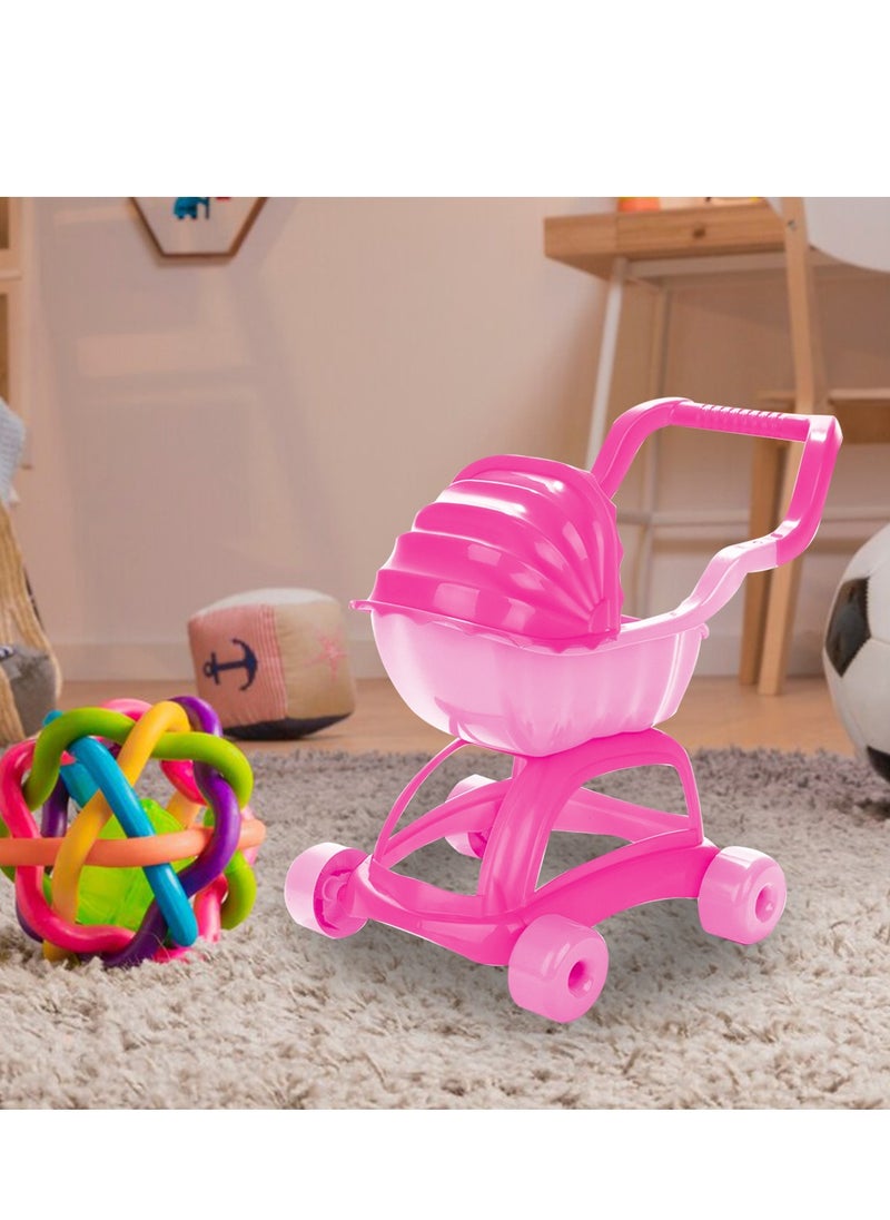 Pilsan - Lady Stroller - Pink | Easy Assembly, Child-Safe, Stylish & comfortable Toy Stroller - Image 1