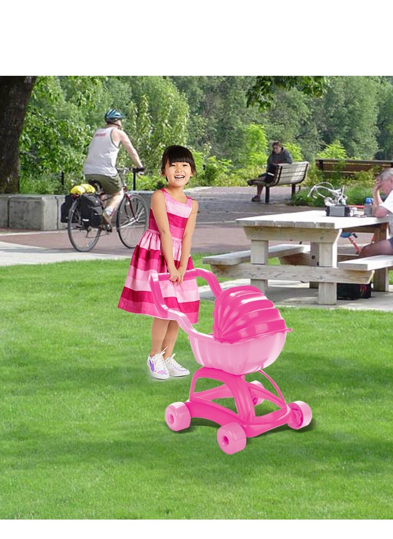 Pilsan - Lady Stroller - Pink | Easy Assembly, Child-Safe, Stylish & comfortable Toy Stroller - Image 1