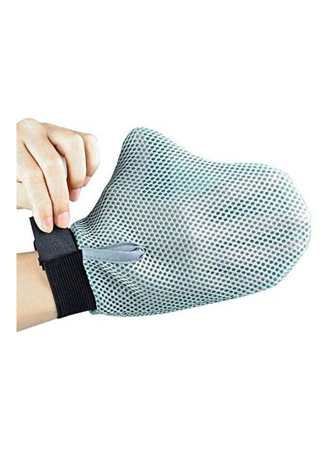 Loquat Pet Grooming Massage Silicone Glove Cat And Dog Shedding Brush Tool Grey - Image 2