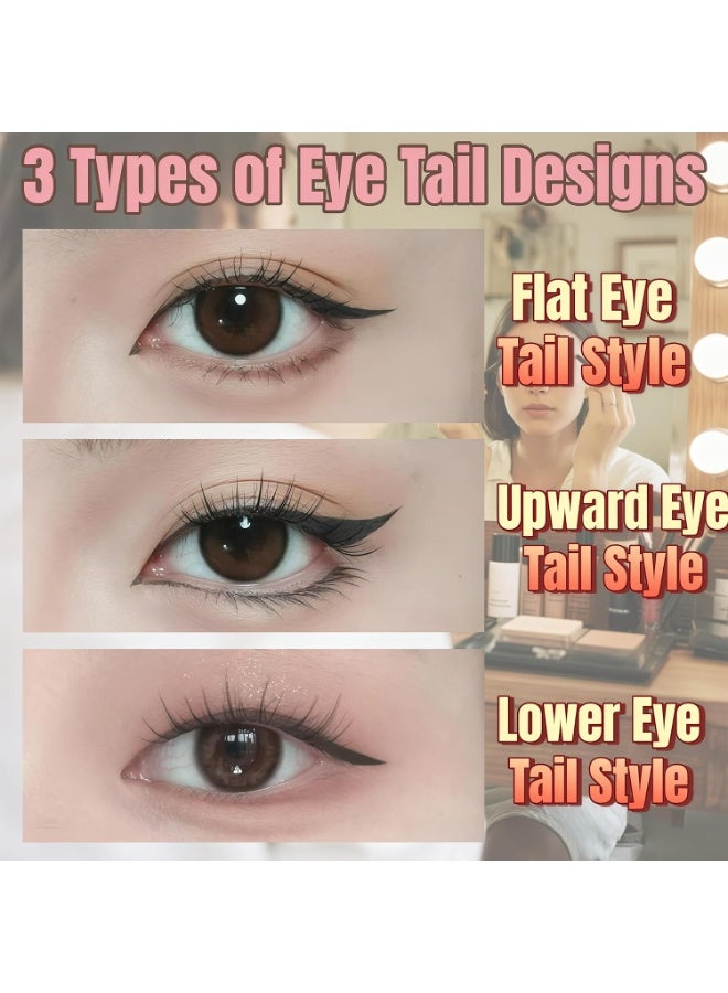 Arabest 2 Pcs Gel Eyeliner Pencil Set, 2025 New Foldable Eyeliner Stamp for Perfect Wings, Waterproof Eyeliners Tool, Smudge Proof Eyeliners Pen for Beginners - Image 2