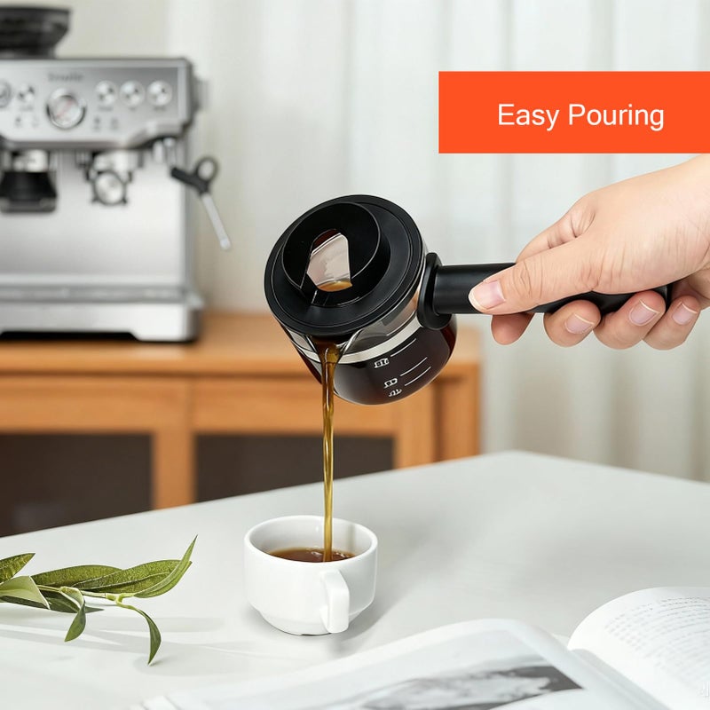 cupsync 4 Cup Glass Espresso Coffee Carafe Compatible with Mr. Coffee, Krups, Salton, DeLonghi, Imusa, and espresso coffee maker Suitable for most espresso coffee makers on the market. - Image 3