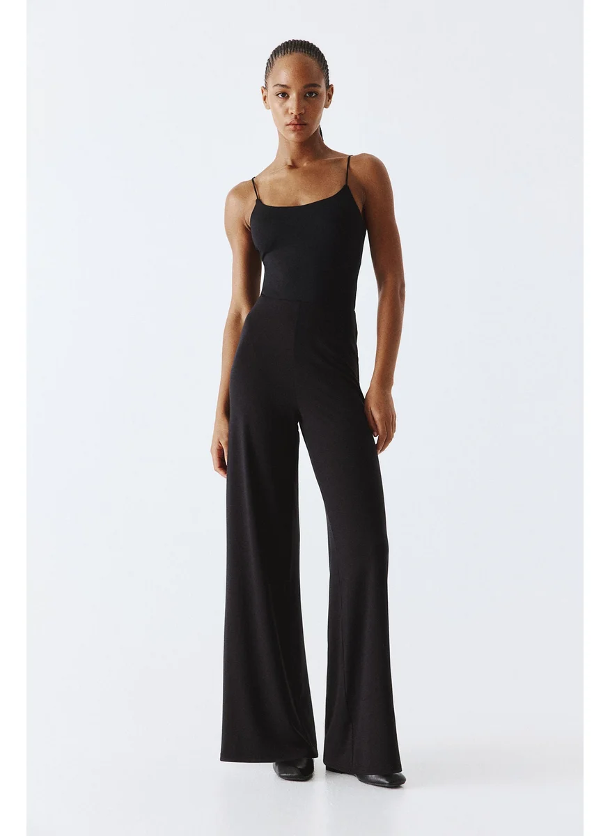 H&M Wide Jersey Trousers