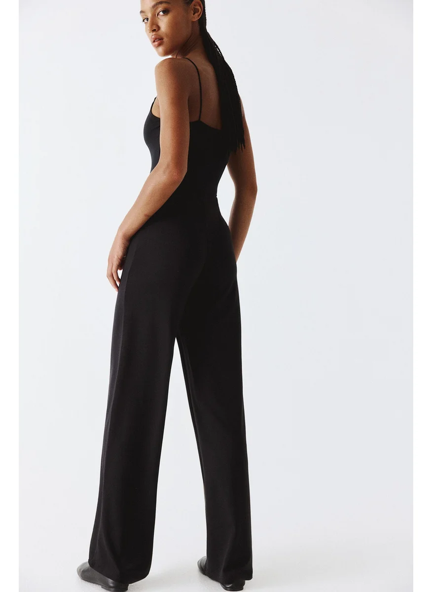 H&M Wide Jersey Trousers