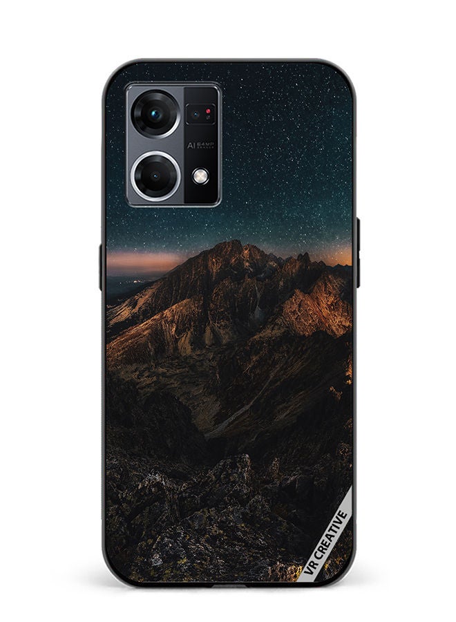 VR CREATIVE Protective Case Cover For Oppo Reno8 4G Starry Design Multicolour - Image 1