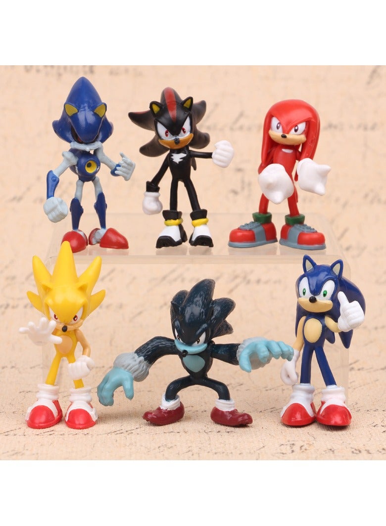 6-Piece Sonic Miniature Toy Set SM-02 2.5x2.5x7centimeter - Image 3