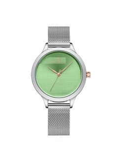 NAVIFORCE Elegant Women's Quartz Watch Stylish Round Dial with Minimalist Design Stainless Steel Mesh Strap Fashionable Timepiece for Everyday Wear and Special Occasions  - Image 1