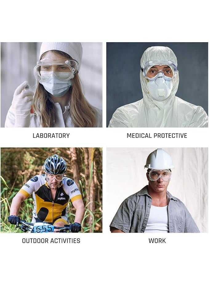Safety Goggles with Anti-fog Lens, Industrial Clear Safety glasses, Protection Eyeglasses FA-03 - Image 3