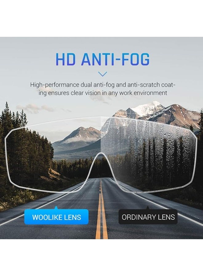 Safety Goggles with Anti-fog Lens, Industrial Clear Safety glasses, Protection Eyeglasses FA-03 - Image 4