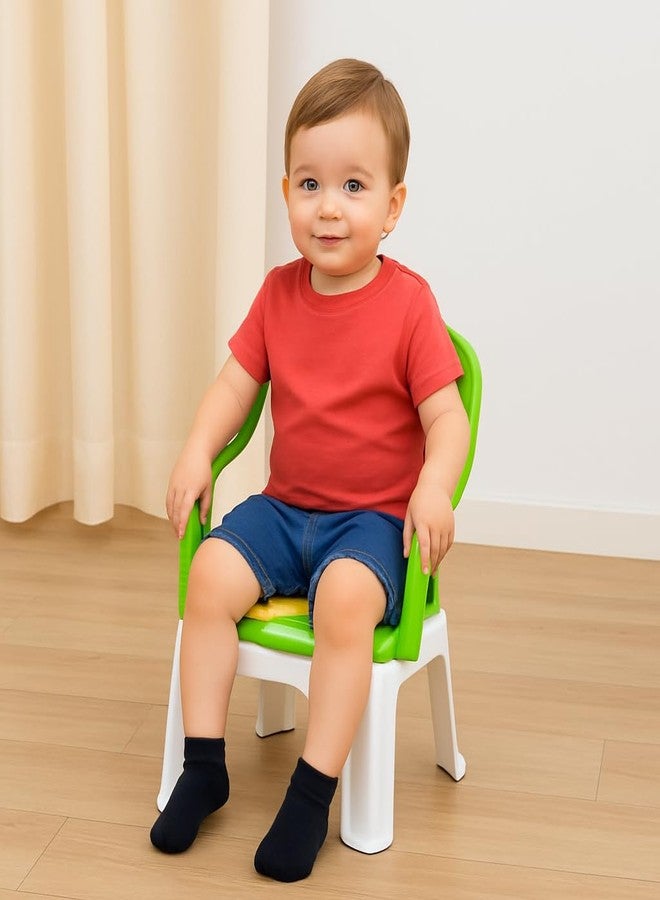 Toyify Kids Study Chair with Backrest | Comfortable, Durable & Lightweight Chair for Children - Perfect for Study, Dining & Play (BalComfort Lite, Green) - Image 3