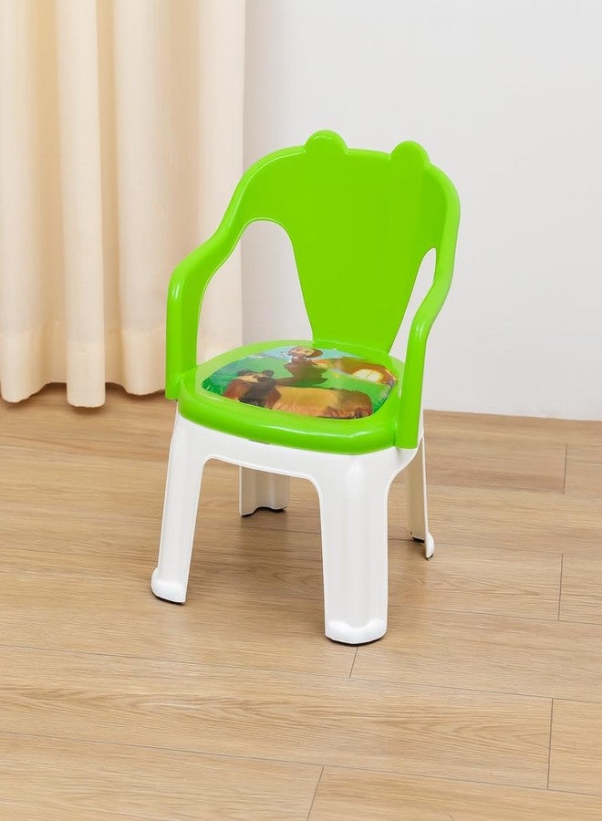 Toyify Kids Study Chair with Backrest | Comfortable, Durable & Lightweight Chair for Children - Perfect for Study, Dining & Play (BalComfort Lite, Green) - Image 1