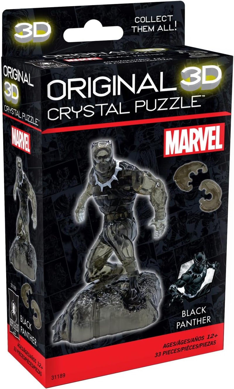 BePuzzled Marvel Black Panther Super Hero Original 3D Crystal Puzzle Perfect for Puzzlers Ages 12 and Up Challenging to Complete and Beautiful to Display Collect Them All - Image 2