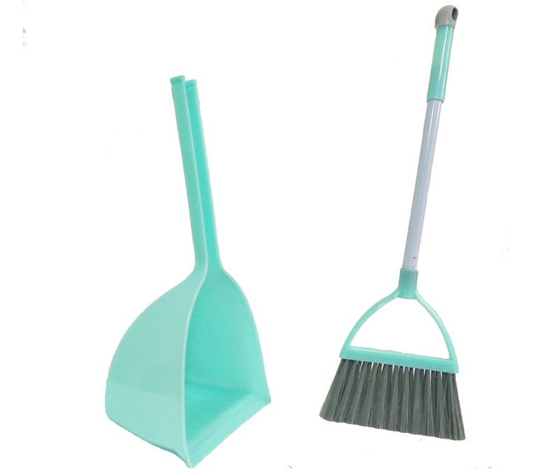 Xifando Mini Housekeeping Cleaning Tools for Children,3pcs Include Mop,Broom,Dustpan (Blue Mop+Frash Blue Broom&Dustpan) - Image 3