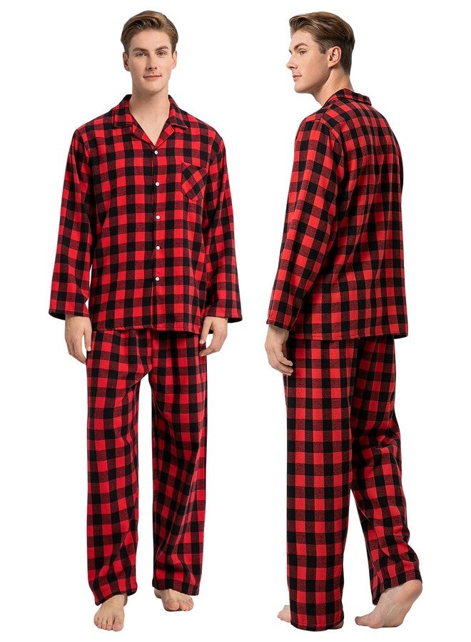 Schbbbta Family Plaid Pajamas Set, Baby Toddler Little Boy's Girl's 2-Piece Button Down Sleepwear Pjs, Black Red, 5-6 Years = Tag 130 - Image 4