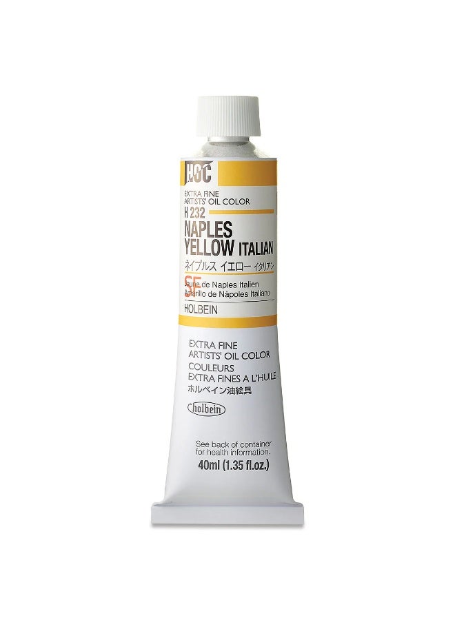 Holbein Artists' Oil Colors , 40ml -  Naples Yellow - Image 1