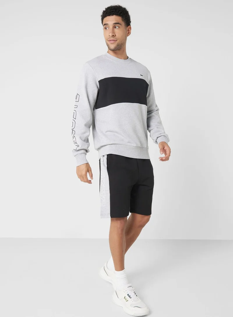 LACOSTE Color Block Sweatshirt